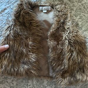 Faux Fur Brown Vest for Kids